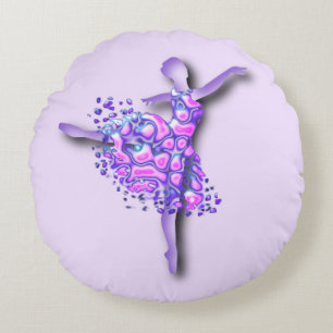 Ballerina Violet Coussin ronde danseuse de ballet