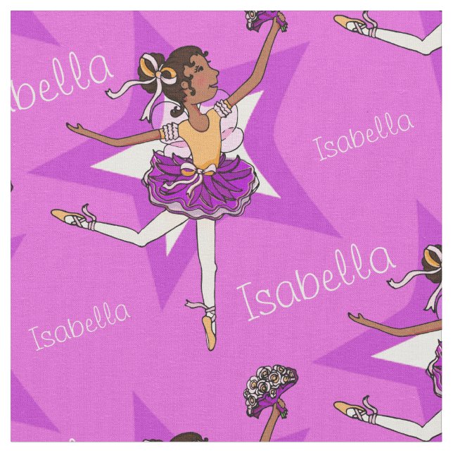 Ballerina violette fille foncée tissu de ballon pe (Fermer)