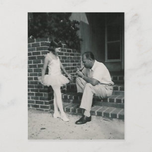 ballerine avec carte postale père