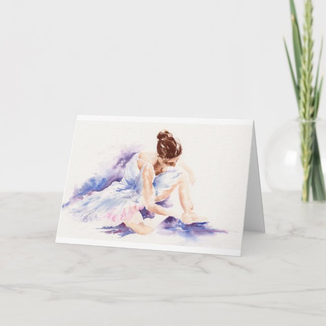 Ballerine - carte de voeux de beaux-arts (Devant)