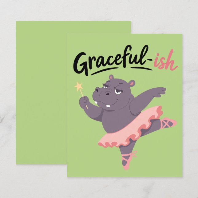 Ballerine Hippopotame Plutôt Gracieuse (Devant / Derrière)