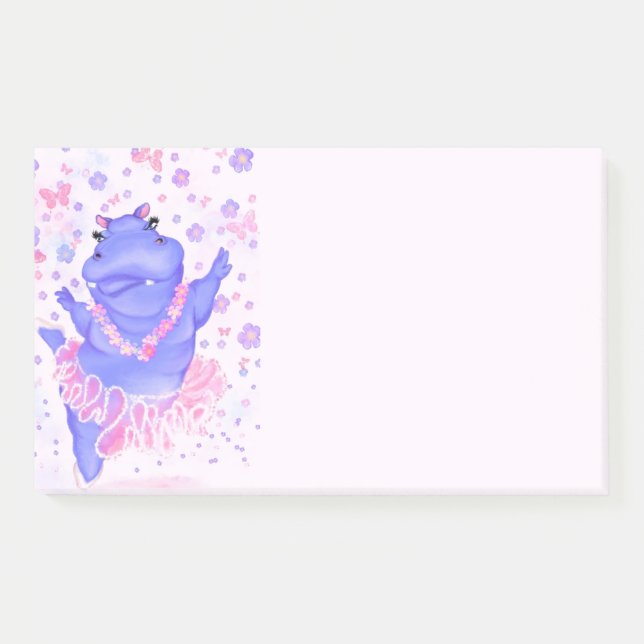 Ballerine Notes Post-it® Hippo (Devant)