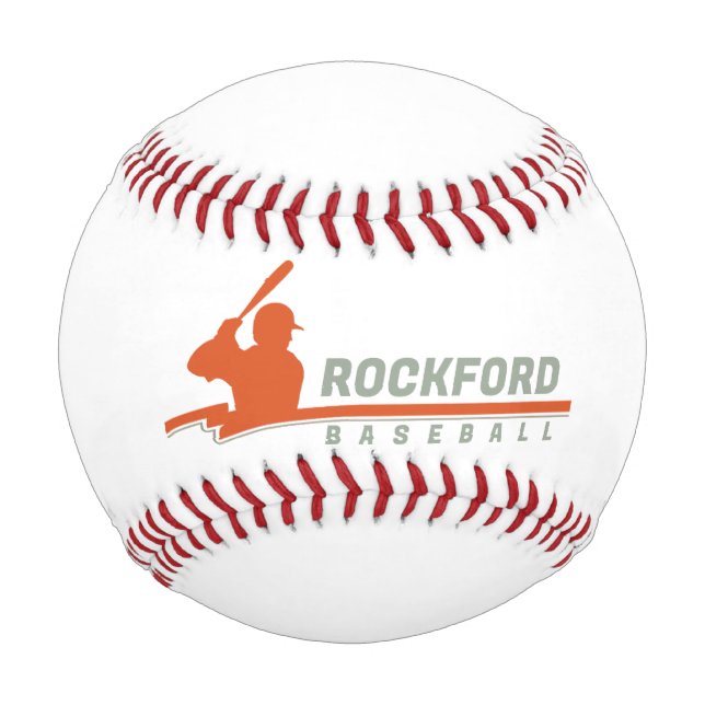 Balles de base personnalisées, Baseball gravé sur  (Devant)