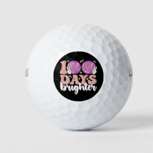 Balles De Golf 100 Jours Brighter Disco Ball 100e Jour De L'École