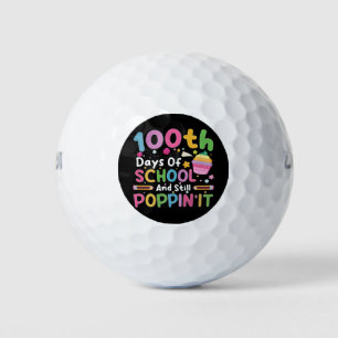 Balles De Golf 100 jours d'école et fille toujours branchée 