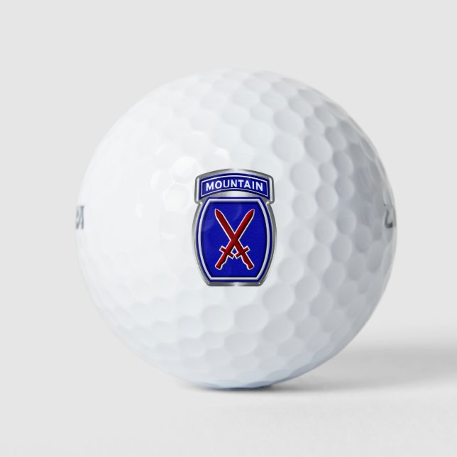 Balles De Golf 10e division de montagne (Devant)
