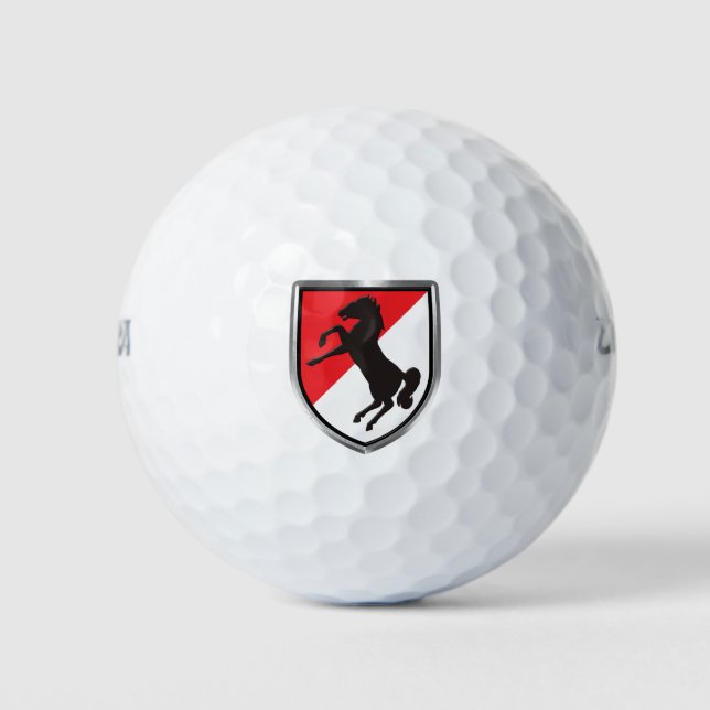 Balles De Golf 11e Régiment de cavalerie blindée "Cheval noir" (Devant)