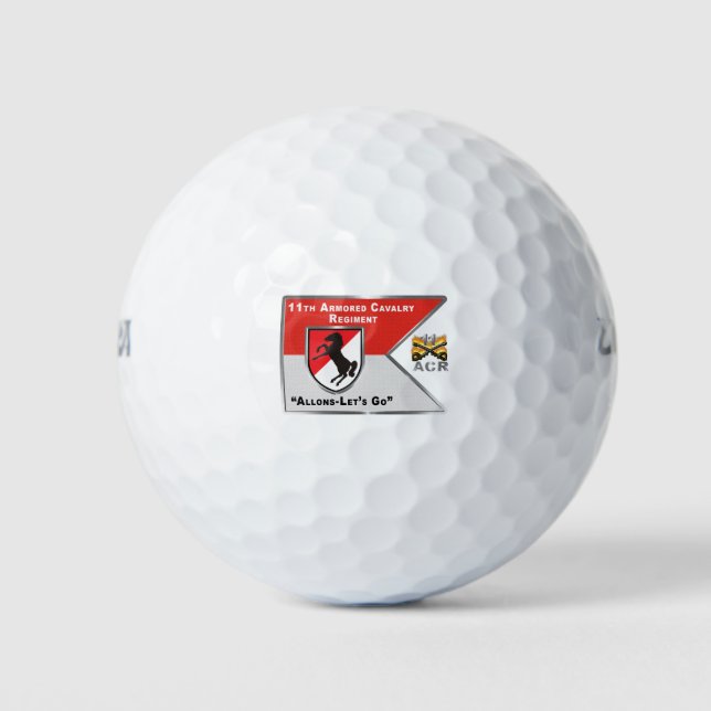 Balles De Golf 11e régiment de cavalerie blindée “Cheval noir” (Devant)