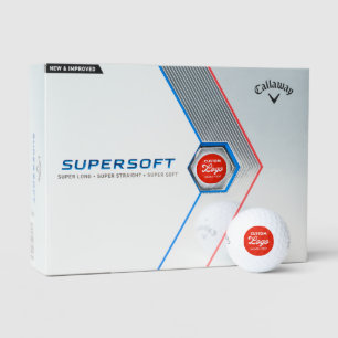 Balles De Golf 12 Logo Personnalisé Photo Callaway Supersoft Golf