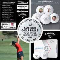 12 Logo Photo Personnalisé Callaway Supersoft Golf