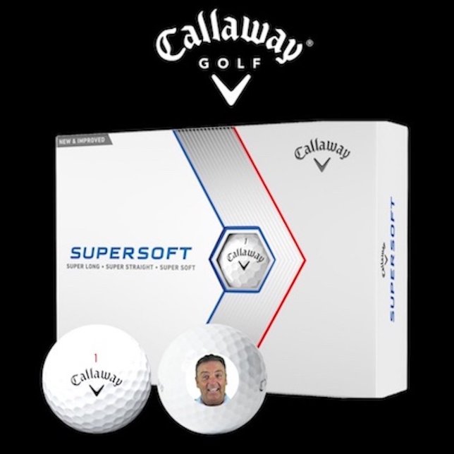 Balles De Golf 12 x Callaway Supersoft Custom Photo Golf Balls (Box of 12 Callaway Supersoft custom photo golf balls.)