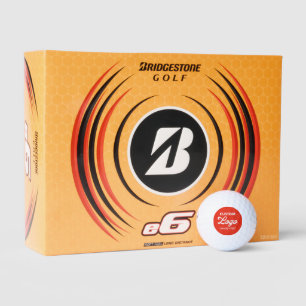 Balles De Golf 12 x Logo personnalisé Photo Bridgstone e6 Golf Ba