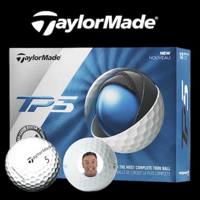 Balles De Golf 12 x TaylorMade TP5 Custom Photo Golf Balls (Box of 12 Taylor Made TP5 custom photo golf balls.)