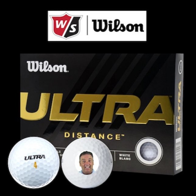Balles De Golf 12 x Wilson Ultra 500 Custom Photo Golf Balls (Box of 12 Wilson Ultra 500 Distance custom photo golf balls.)