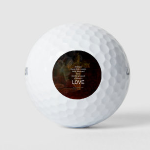 Balles De Golf 1 Corinthiens 13:13 Versets de la Bible Citation s