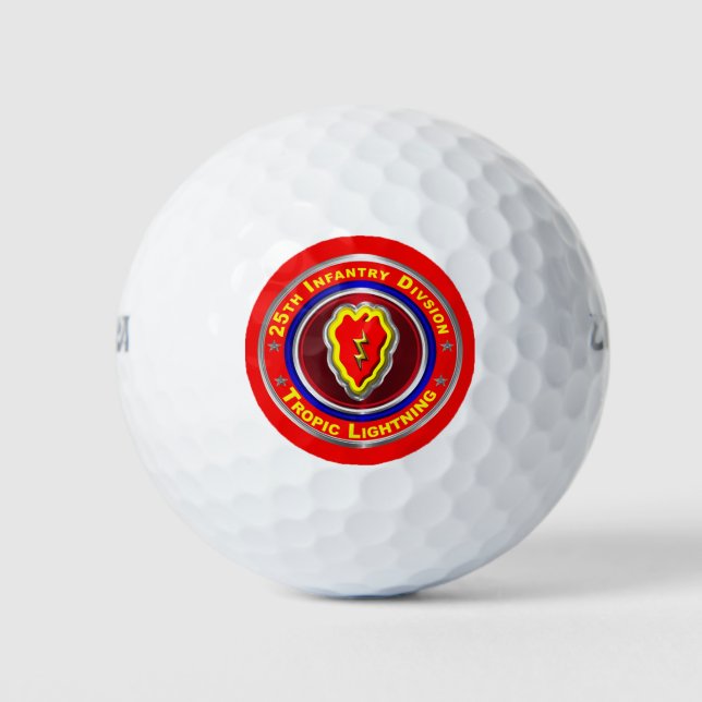 Balles De Golf 25e division d'infanterie "Foudre tropicale" (Devant)