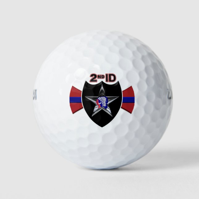 Balles De Golf 2ème Division d'Infanterie “Indianhead Division” P (Devant)