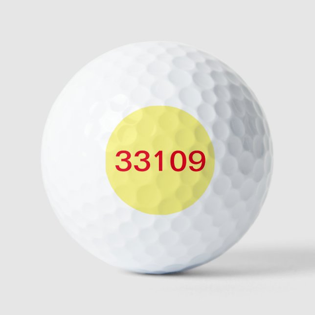 BALLES DE GOLF 33109 GOLF BALL MIAMI BEACH FLORIDA (Recto)