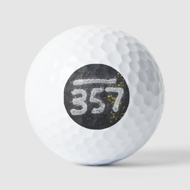 Balles De Golf 357 Numéro de Maçon et Numéro d'Ange (Recto)