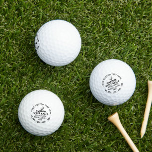 Balles De Golf 3 Photo Personnalisée Logo Promotionnel Budget Bal