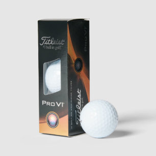 Balles De Golf 3 Titleist personnalisé Pro V1 Golf Ball Wedding F