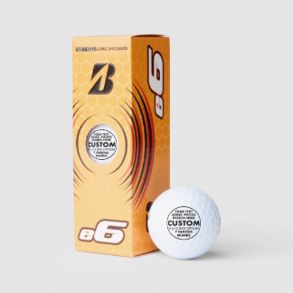 Balles De Golf 3 x Bridgestone personnalisée e6 Golf Balls