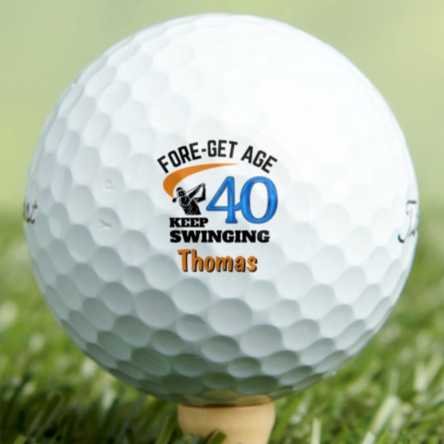 Balles de Golf 40e Anniversaire 40 Ans Cadeau Drôl (Créateur téléchargé)
