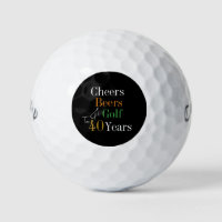 40e Anniversaire Golf Acclamations et Bières Noir