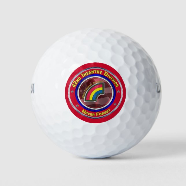 Balles De Golf 42e division d'infanterie personnalisée (Devant)