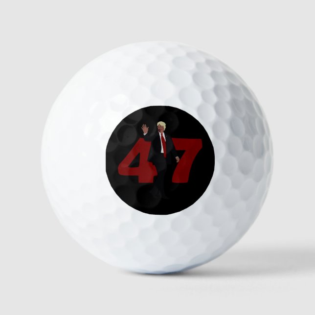 BALLES DE GOLF 47 TRUMP 2024 (Recto)