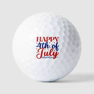 Balles De Golf 4 juillet heureux