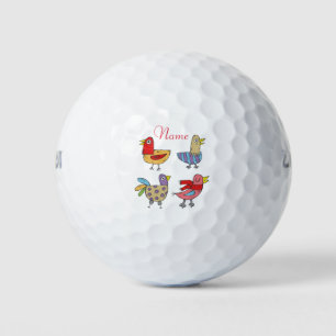 Balles De Golf 4 Oiseaux amusants Thunder_Cove