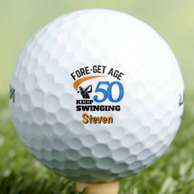Balles de Golf 50e Anniversaire 50 Ans Cadeau Drôl (Créateur téléchargé)