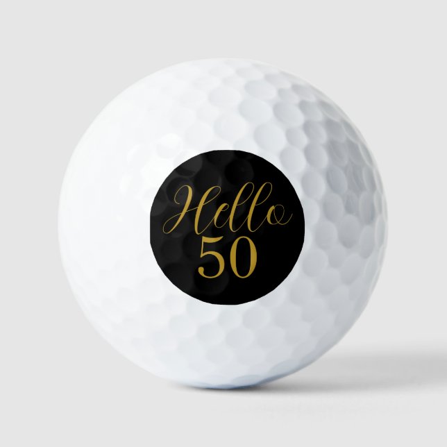 Balles De Golf 50e anniversaire Black Gold Anniversaire (Recto)