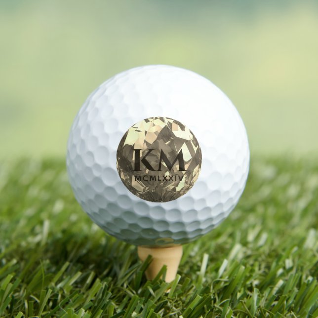 Balles De Golf 50e anniversaire Mariage moderne Mariage d'or (T-shirt Insitu)