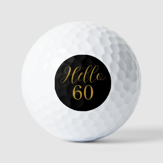 Balles De Golf 60e anniversaire Black Gold Anniversaire (Recto)