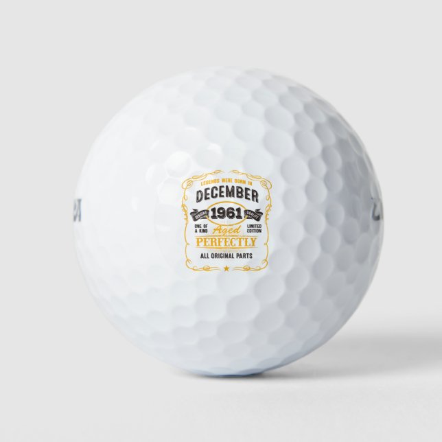 Balles De Golf 60e anniversaire Cadeau 60 ans (Devant)