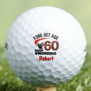 Balles De Golf 60e Anniversaire Cadeau Oncle - Red Plaid Forget A