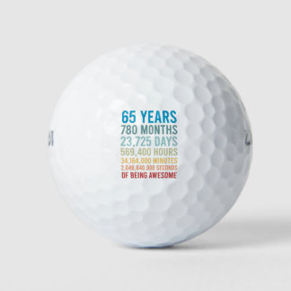 Balles De Golf 65 Ans 780 Mois 23725 Jours Être Une Naissance Mag