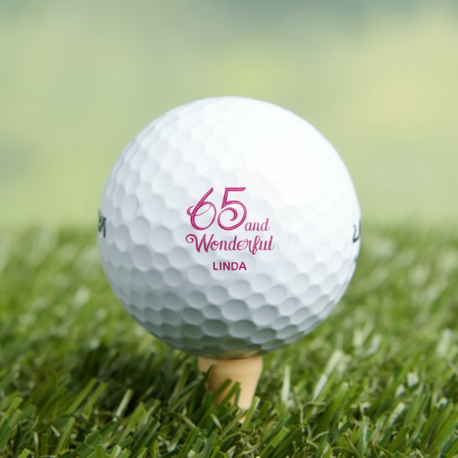 Balles De Golf 65e cadeau d'anniversaire pour un collaborateur -  (T-shirt Insitu)