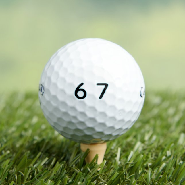 Balles De Golf 6 7 Six Seven Épique  (T-shirt Insitu)