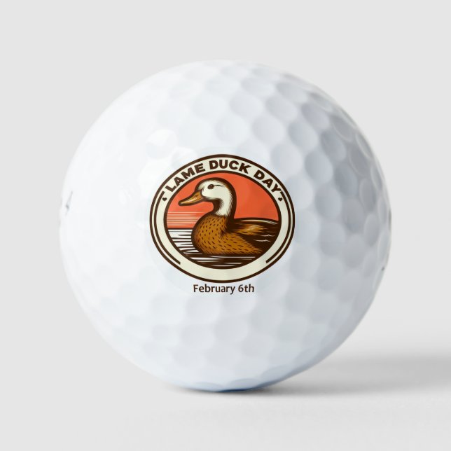 Balles De Golf 6 février - Jour du Canard Boiteux (Devant)