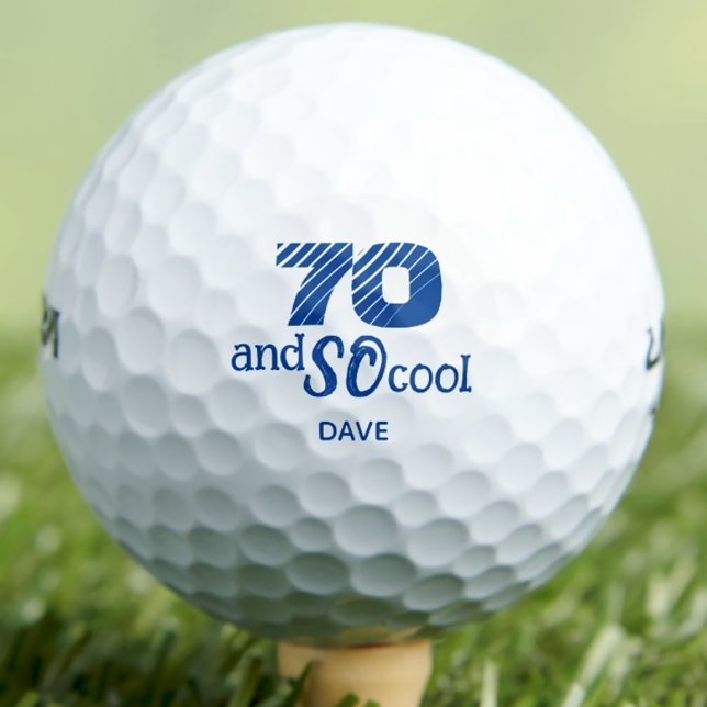 Balles De Golf 70e anniversaire papa cadeau - Awesome SO Cool ble (Créateur téléchargé)