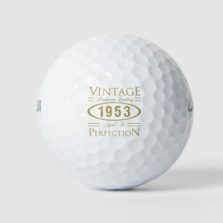Balles De Golf 70e anniversaire Vintage 1953