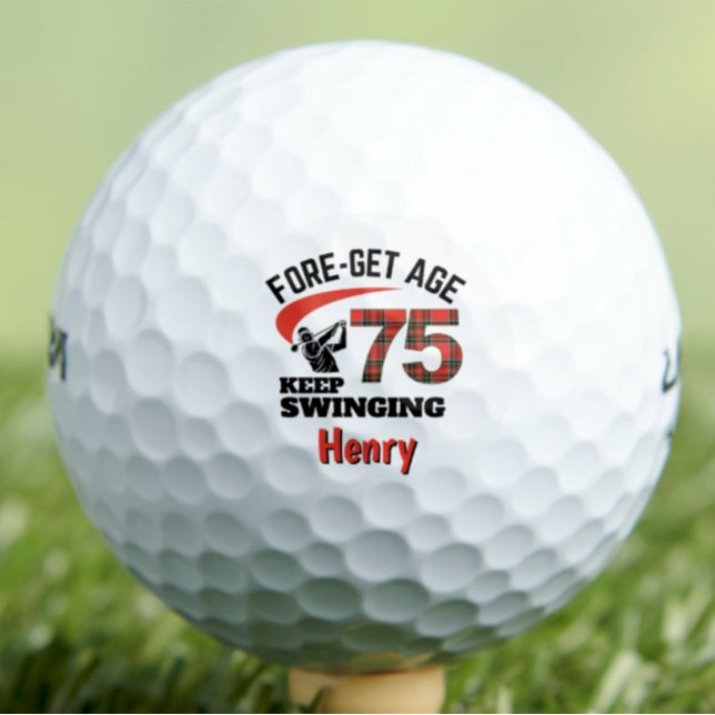 Balles De Golf 75e cadeau de golf pour grand-père - Keep Swinging (Créateur téléchargé)