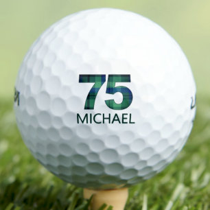 Balles De Golf 75e cadeau Plaid pour papa - 75 et légendaire