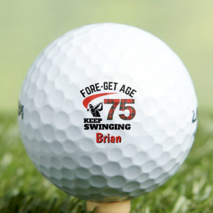 Balles De Golf 75e cadeau pour Voisin - Red Tartan Fun