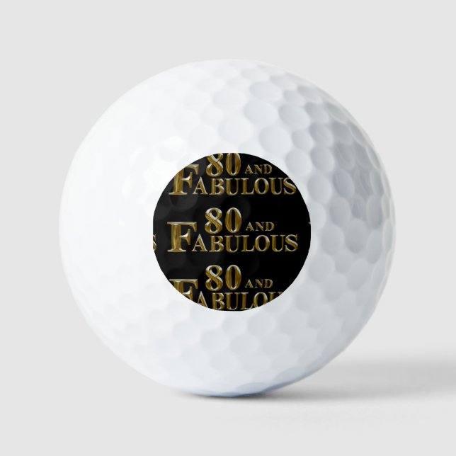 Balles De Golf 80e anniversaire  (Recto)