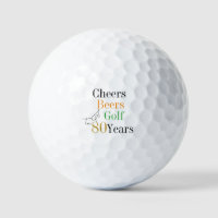 80e anniversaire Cheers Beers Golf Minimal Party