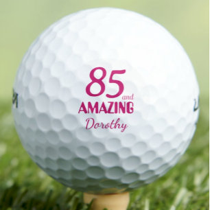 Balles De Golf 85ème Cadeau pour sœur rose Féminin Incroyable